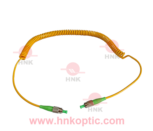 Retractable Curl/Spiral Simplex Fiber Optic Patch Cord